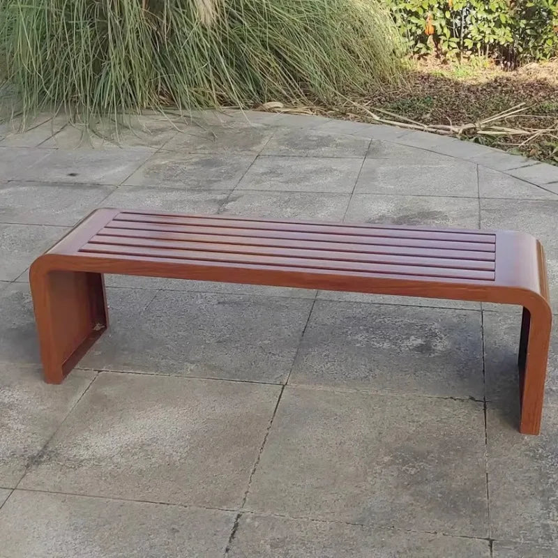 Outdoor park with bench for public and leisure areas - view 6