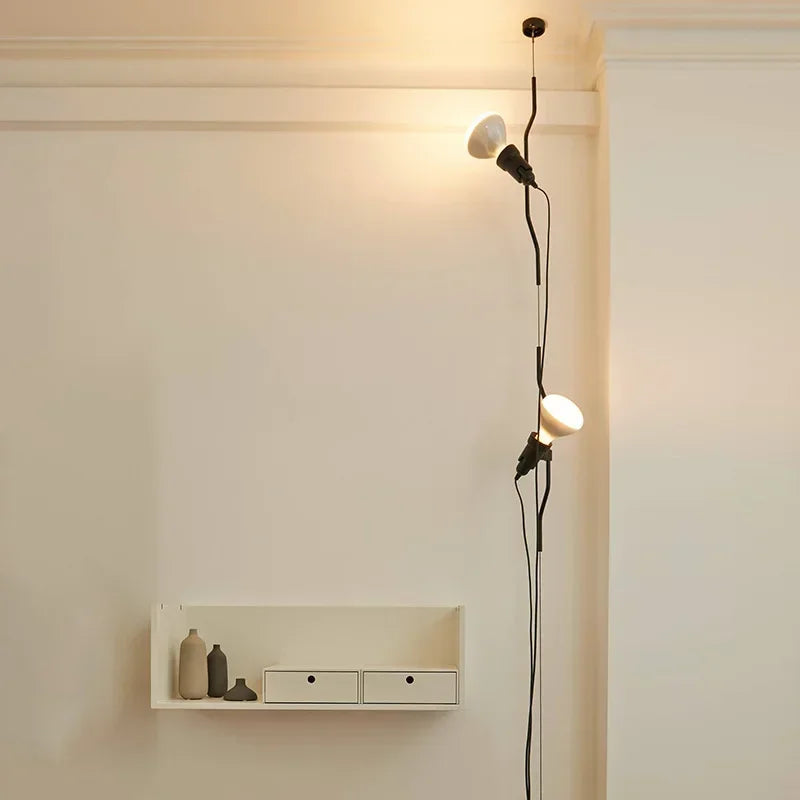 Italian minimalist foot chandelier with decorative adjustable height - view 3
