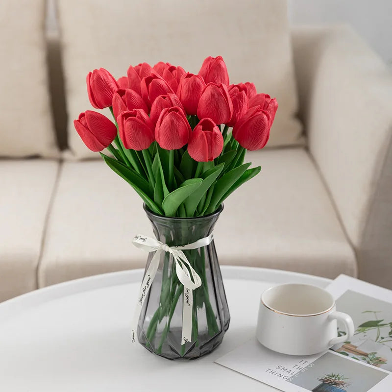 Bouquet of artificial tulips luxury for interior decoration and wedding - view 3