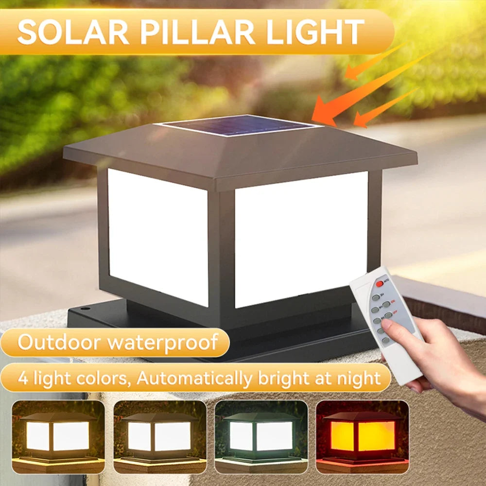 Vintage LED solar lamps for garden and courtyard - view 4
