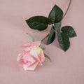 Artificial latex rose branch for realistic decoration - Light Pink