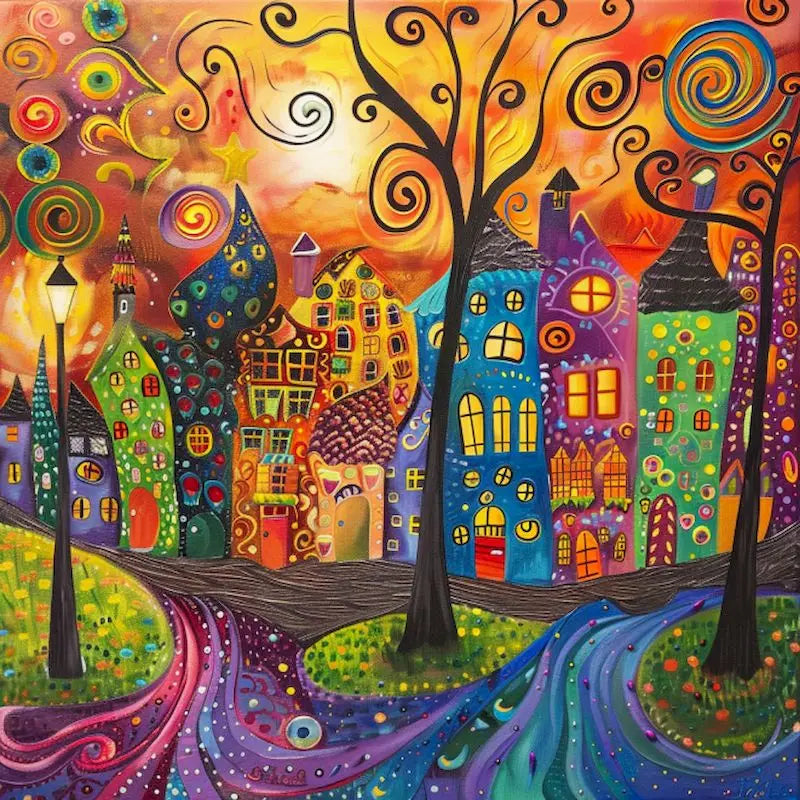 Painting by landscape numbers with frame for home decoration - 9958016 / 20x30cm No Frame