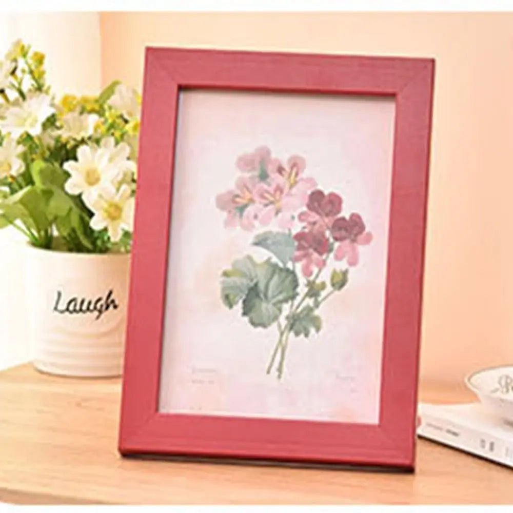 Colorful handcrafted photo frame for DIY decoration and display - Red / 15x20cm