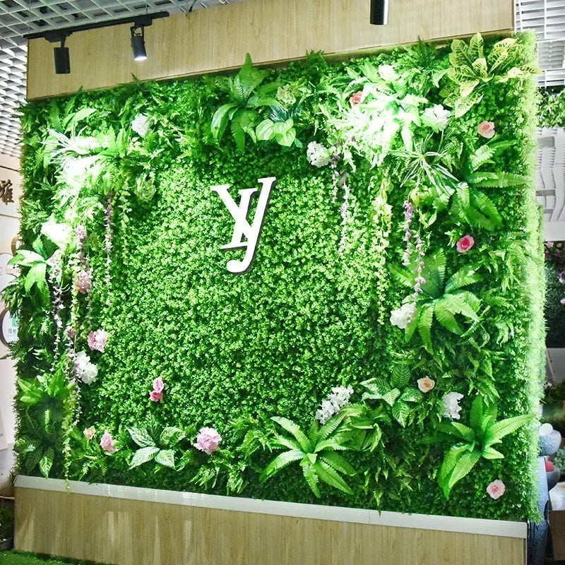 Green wall decoration for elegant interior - view 2