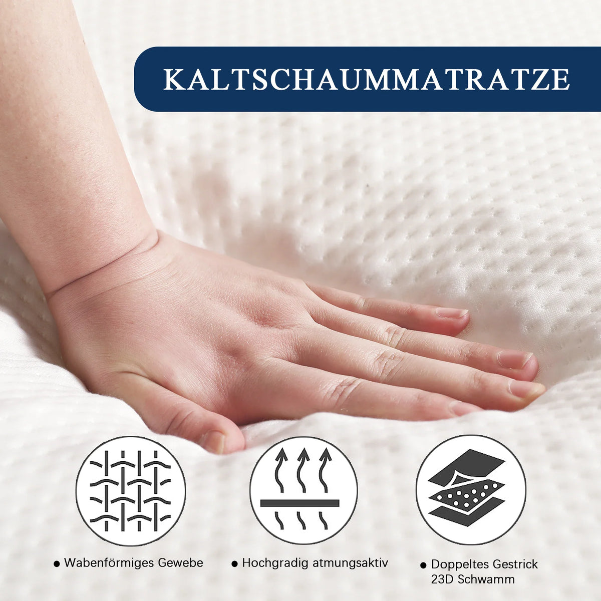 Comfortable Honeycomb Mattress, Bamboo Carbon Sponge Blend - view 4