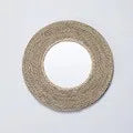 Raffia decorative mirrors for elegant wall decoration - 39 20 cm