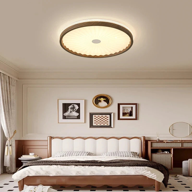 Round ceiling lamp in medieval style wabi-sabi for elegant interior - view 2