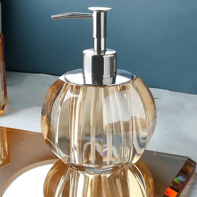 Glass soap dispenser luxury bathroom accessories - 1 Piece 7