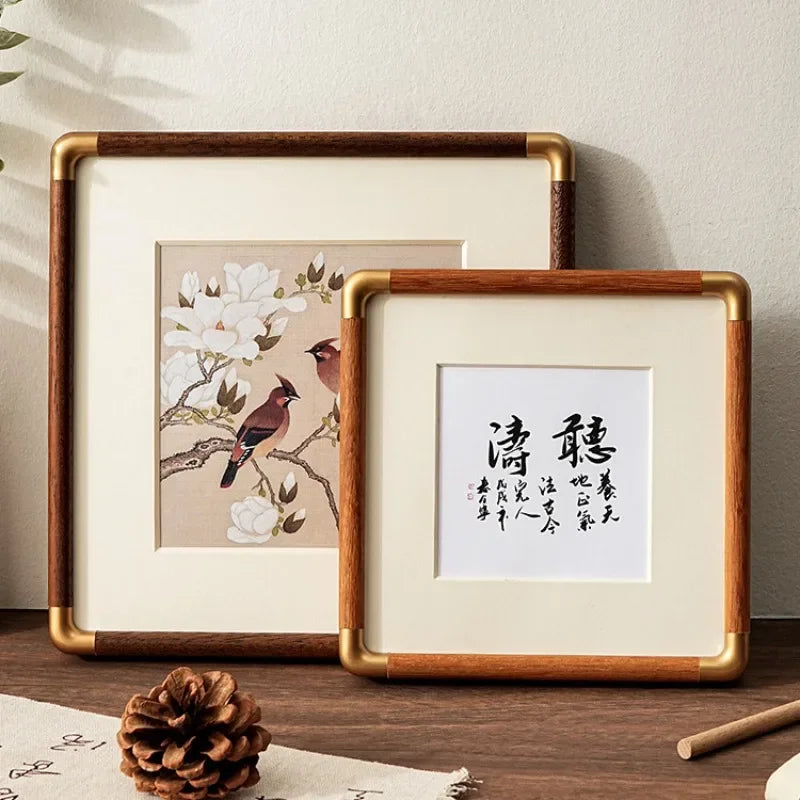 Solid wood photo frame for elegant wall decoration - view 2