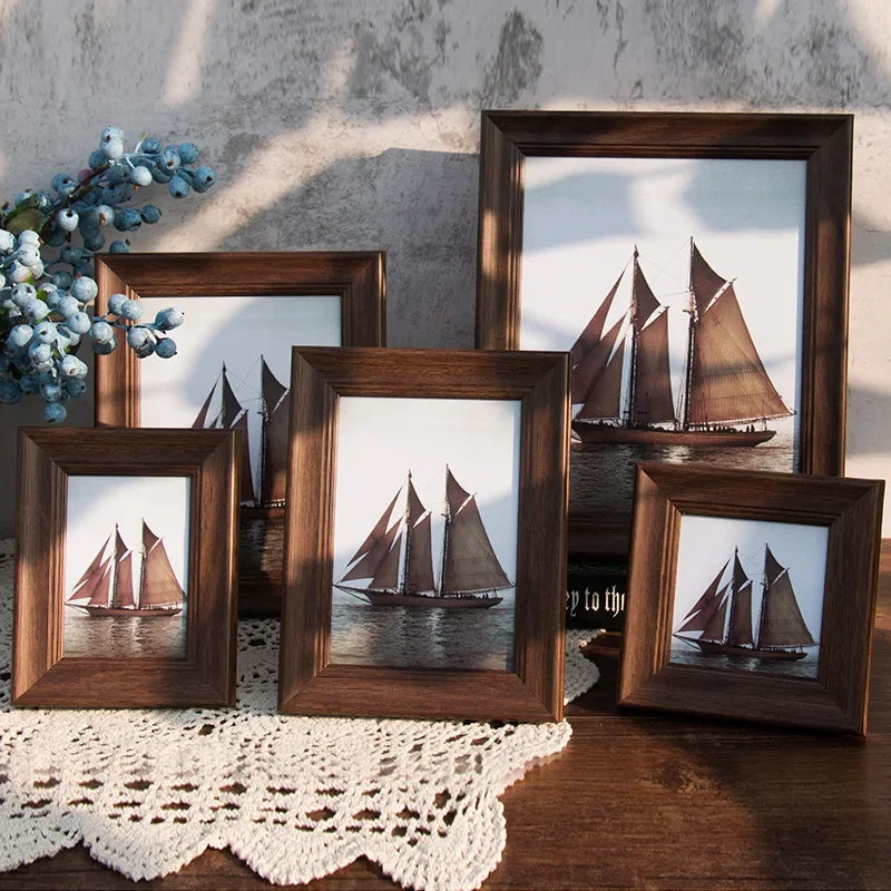 Plastic retro photo frame for wall and table decoration - view 5