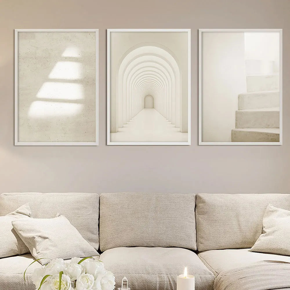 Set of 3 modern bohemian posters for wall decoration