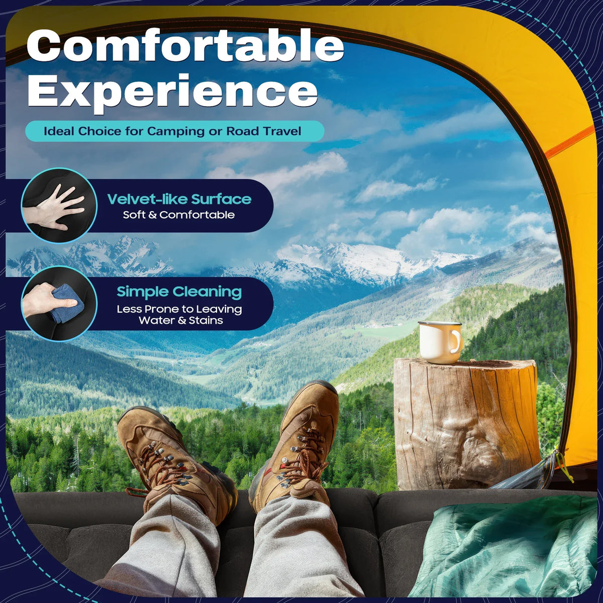 Car Mattress, SUV Car Air Mattresses, Movable, Thicker Air Bed for Travel, Camping, Outdoor Activities, Removable Inflatable Bed - view 2