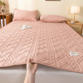 Padded bedding in soy cotton for soft bed - 1200x2000mm(4 pieds) / Pink