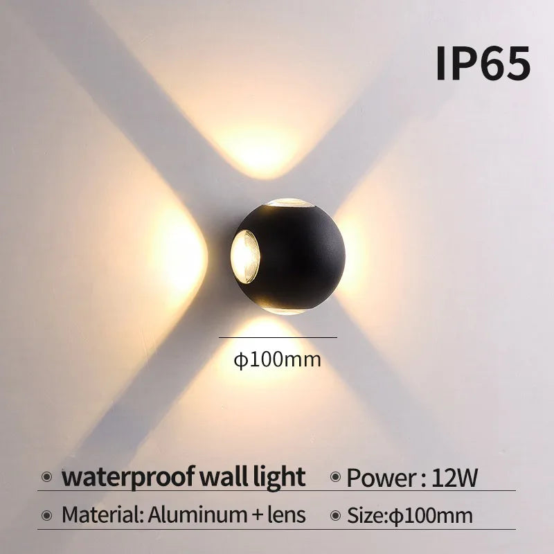 Modern led wall sconce for indoor and outdoor - 12W / CA 85 V-265 V / CHINE | 3000K