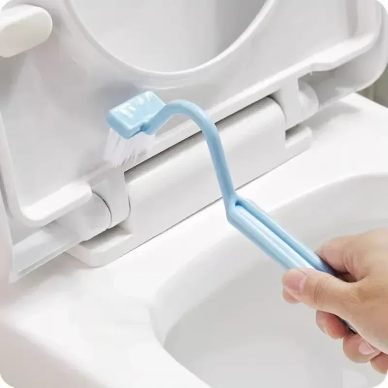 Curved toilet brush portable practical cleaning tool - view 2