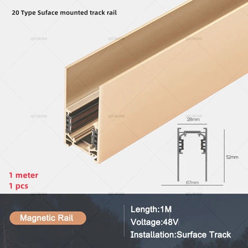 LED magnetic spot for modern interior lighting - White Light 4000K / 1 Piece Track 1