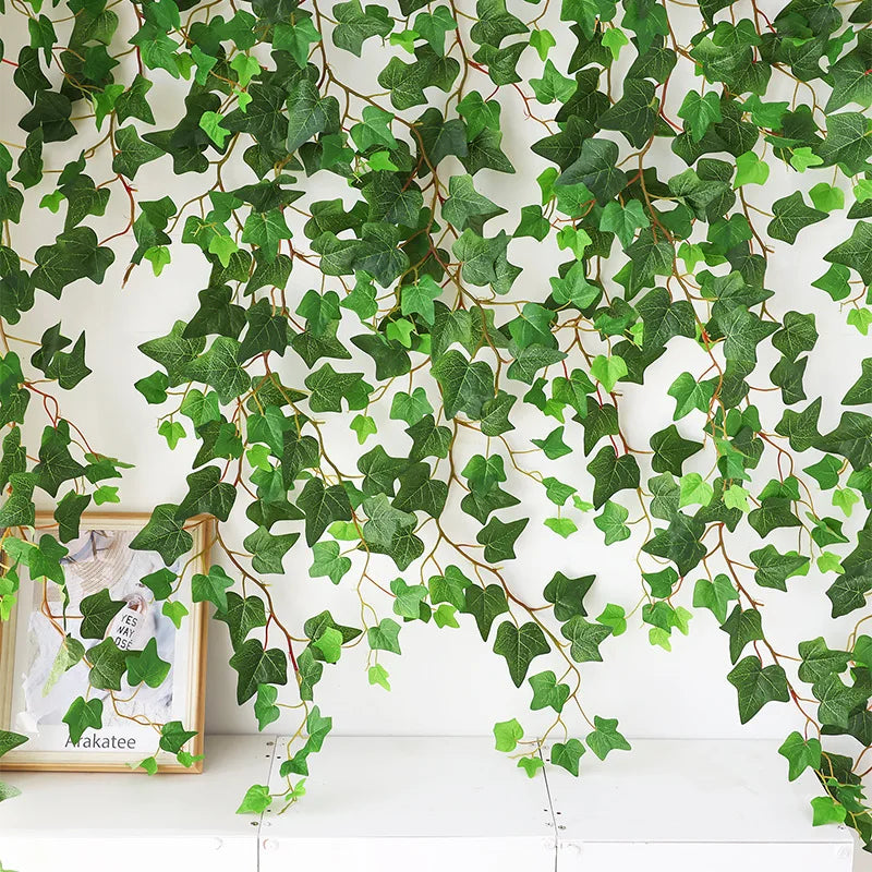 Artificial plants ivy for wedding decoration party garden 80 leaves - view 2