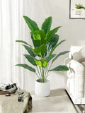 Artificial banana plants and tropical palms for festive decoration - 75 cm / 75 cm