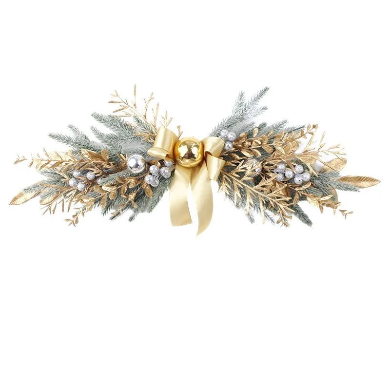 Artificial rattan garland for Christmas and New Year decorations - Lintel 70 cm