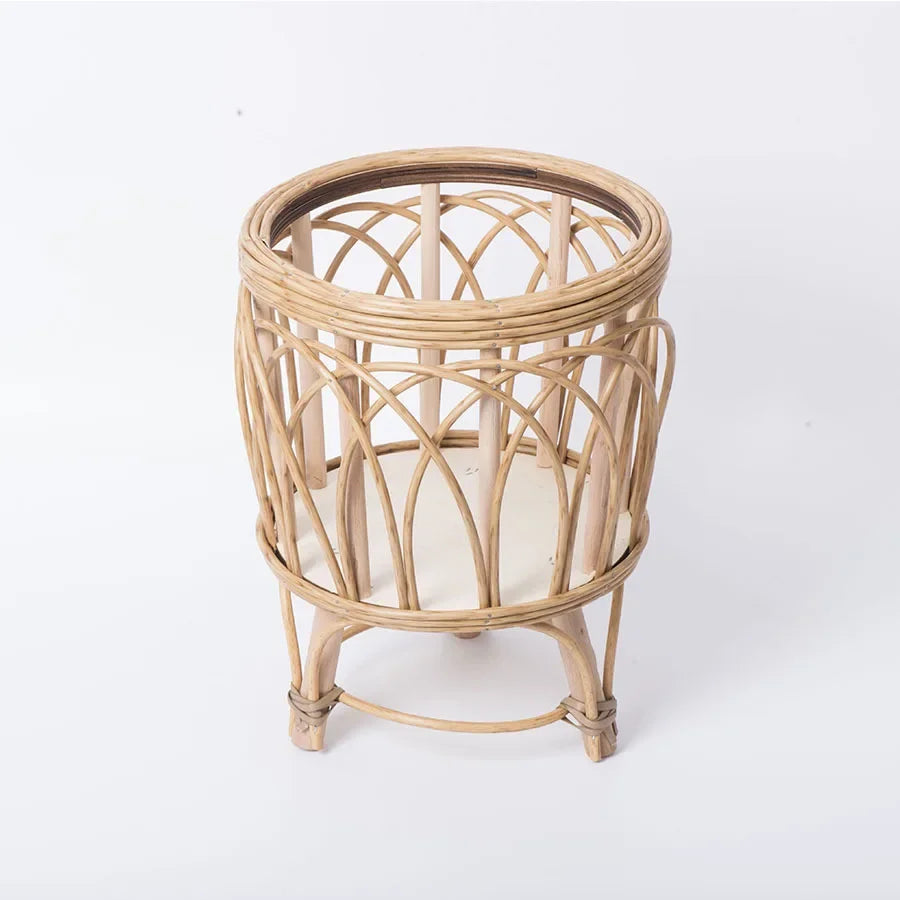 Flower pot in rattan creative bamboo support - view 5