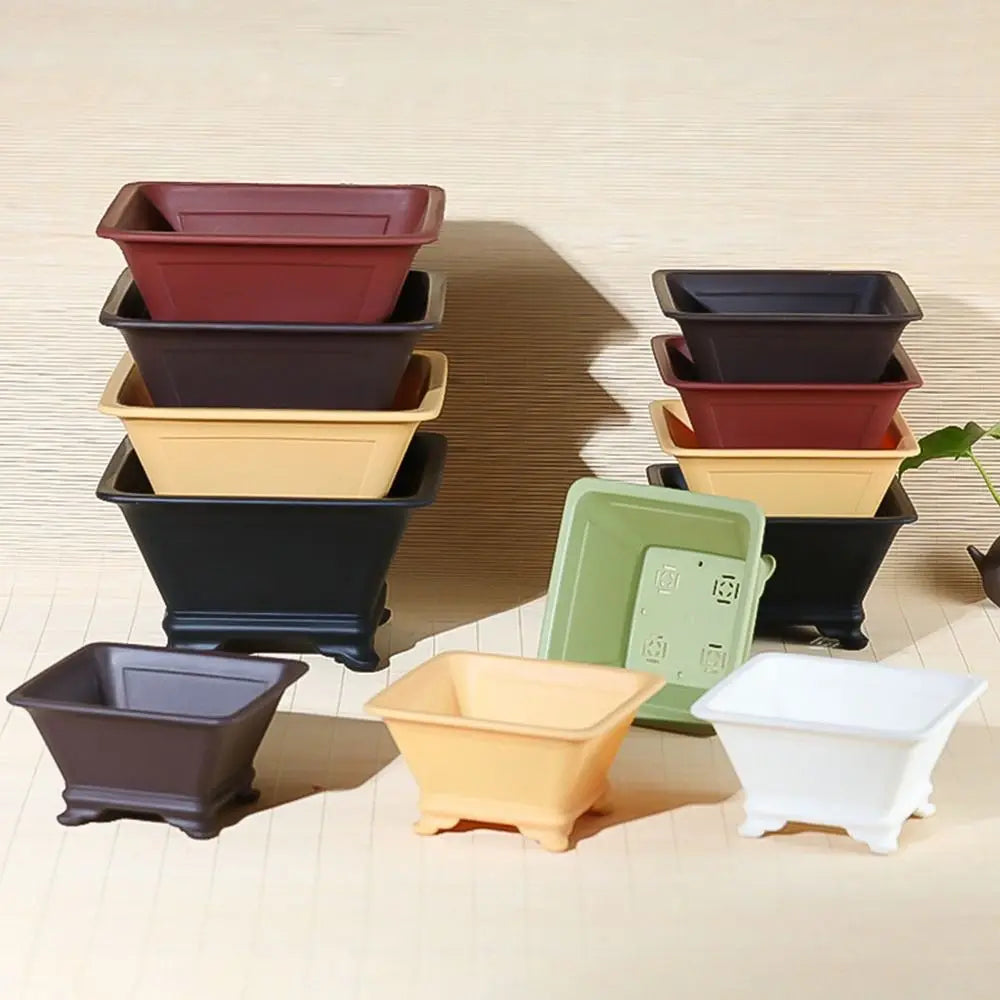 Clay flower pots for gardening and creative bonsai