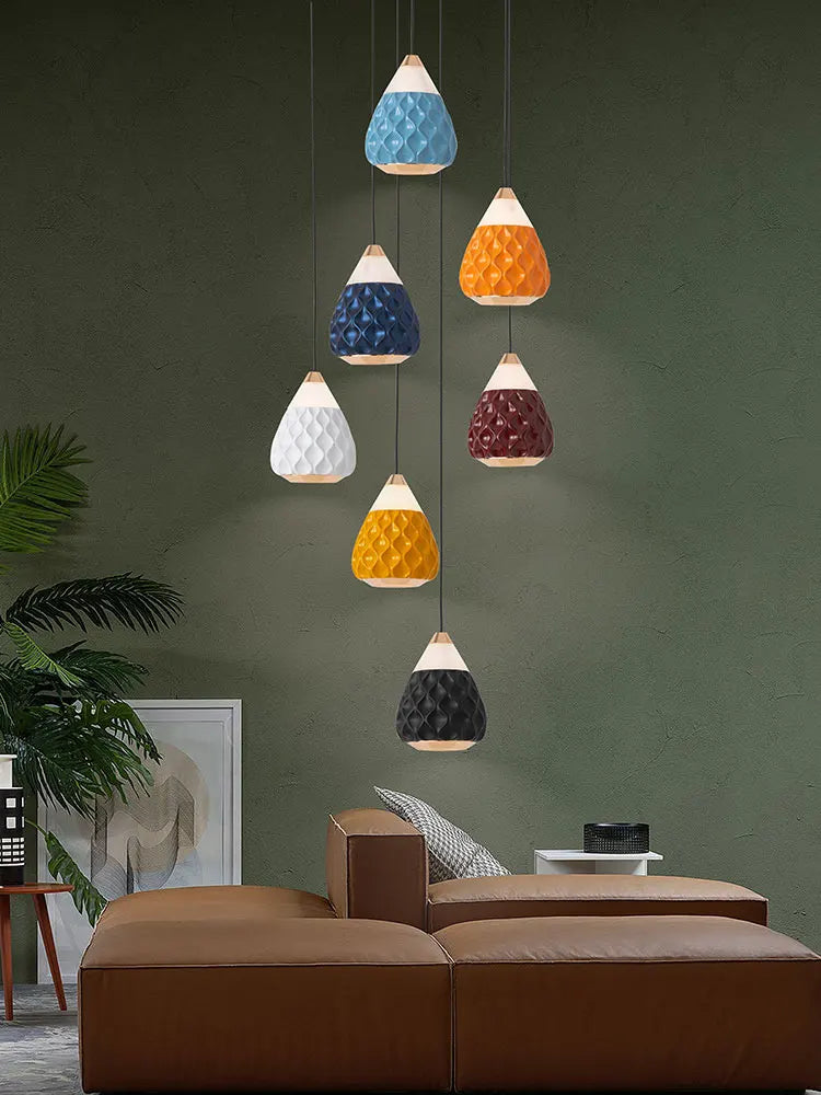 Creative chandelier in pine gables for modern and elegant interior