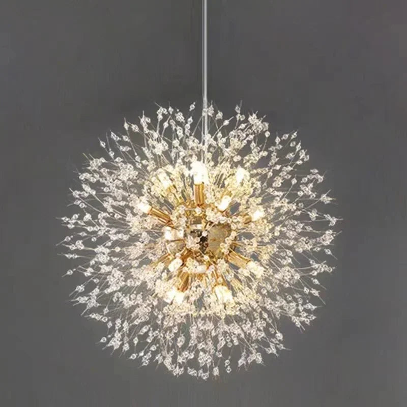 Modern pendant light in crystal bright sky star