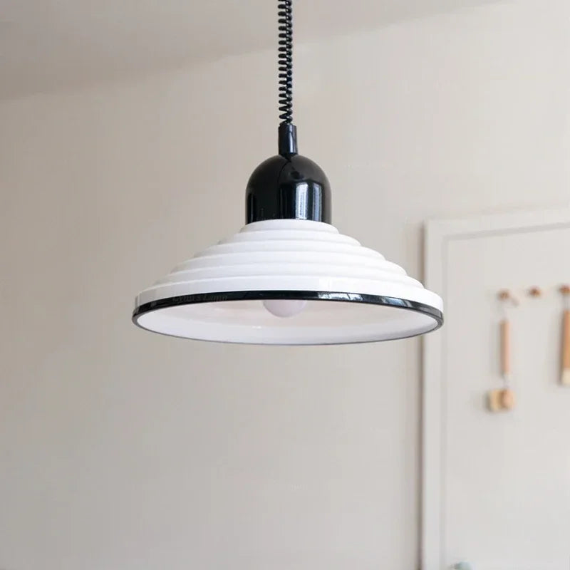 Northern glass chandelier with vintage led lighting - view 4