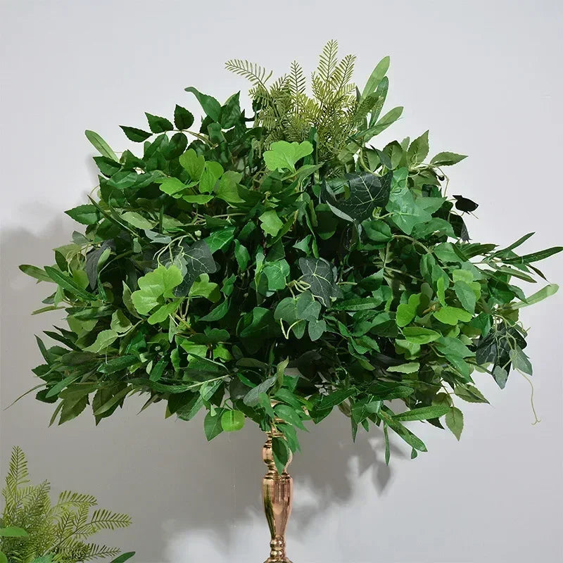 Green Plants Outdoor Runners Wedding Decoration, Artificial Plants Ball Road Leaders Decoration Fake Plants Garden Decoration - view 2