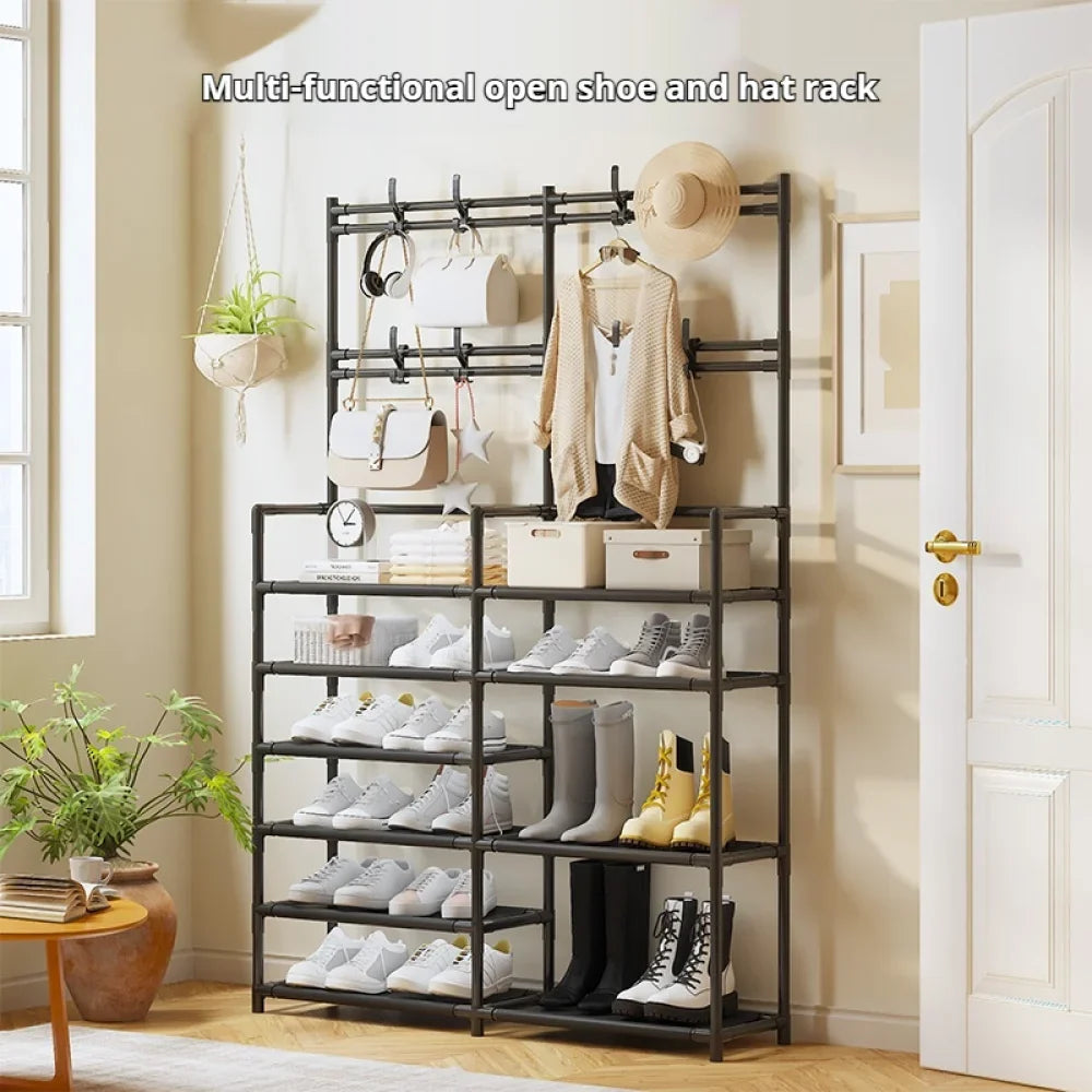 Multifunctional shoe shelf for space gain