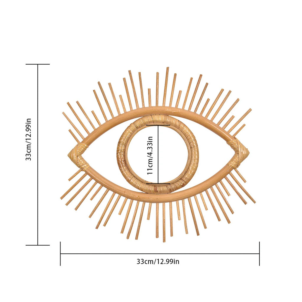 Rattan decorative mirror for a Nordic touch - Frame E Only