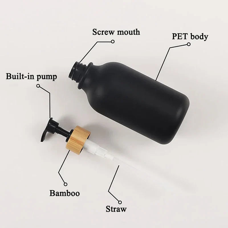Portable soap dispenser bottle with pump - view 3