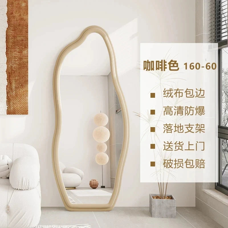 Decorative mirrors corrugated wall design Nordic aesthetic style - 160x60cm 3