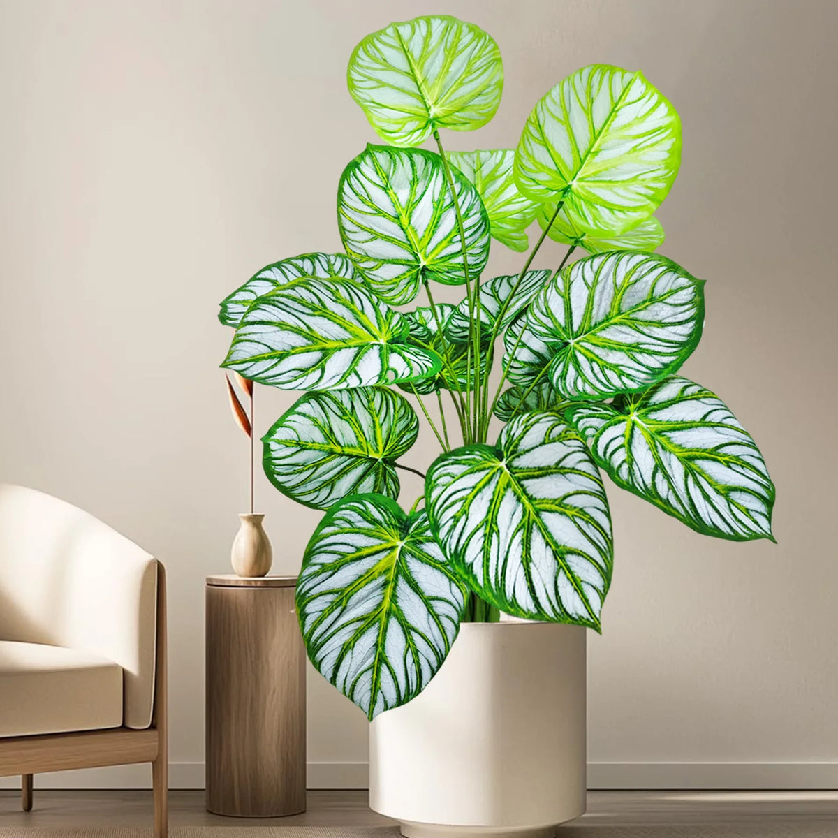 Artificial plant in pot apple leaf for interior decoration - view 10