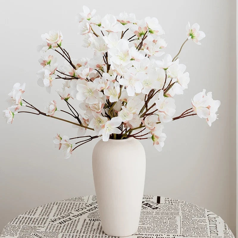 Set of 3 artificial silk flowers for wedding and interior decoration