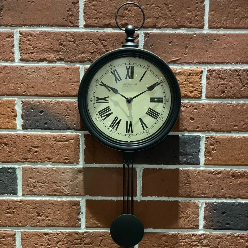 Digital wall pendulum elegant Nordic style silent decorative