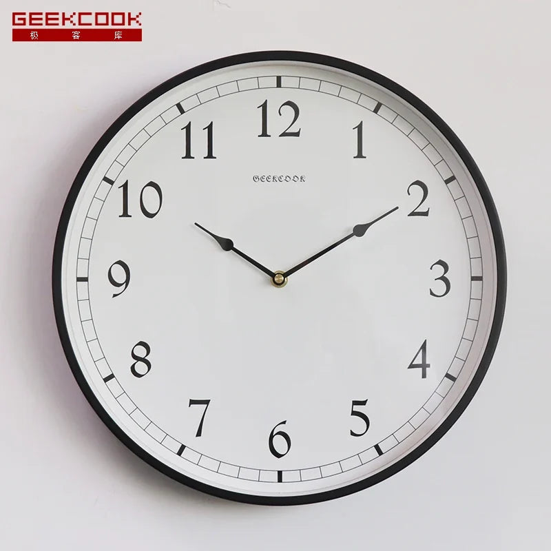 Modern silent luxury wall clock for interior - Style 5 / 14 pouces