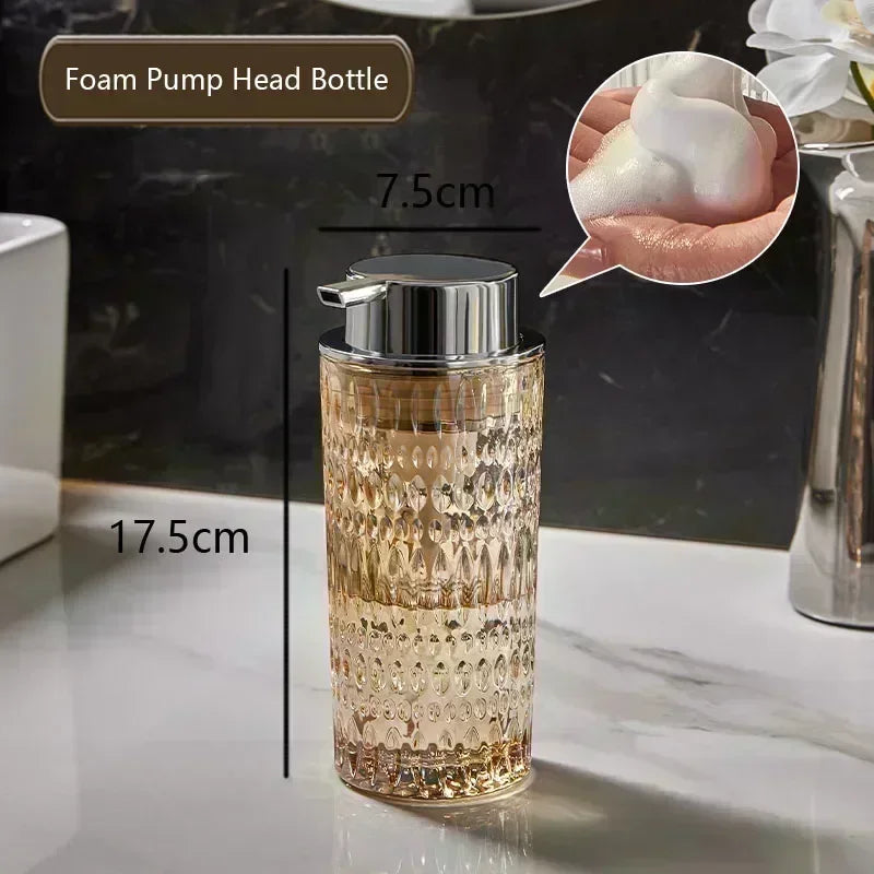 Glass soap bottle for elegant and practical bathroom - C-17.5cm Foam bottle