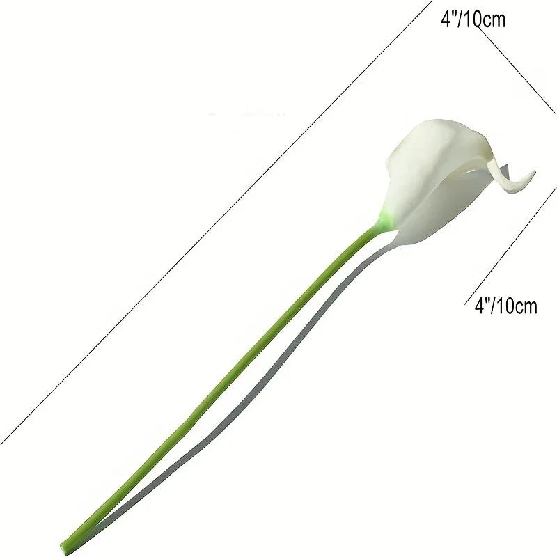 Lot of artificial flowers lys calla for wedding and floral decoration - view 6