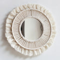 Decorative wall mirror Nordic style handmade bohemian - 33X33CM