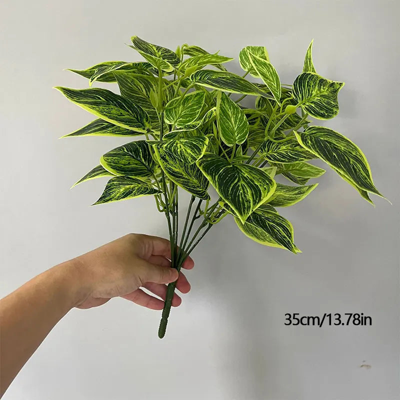 Artificial decorative plants for indoor and outdoor use - 35cm Yellow