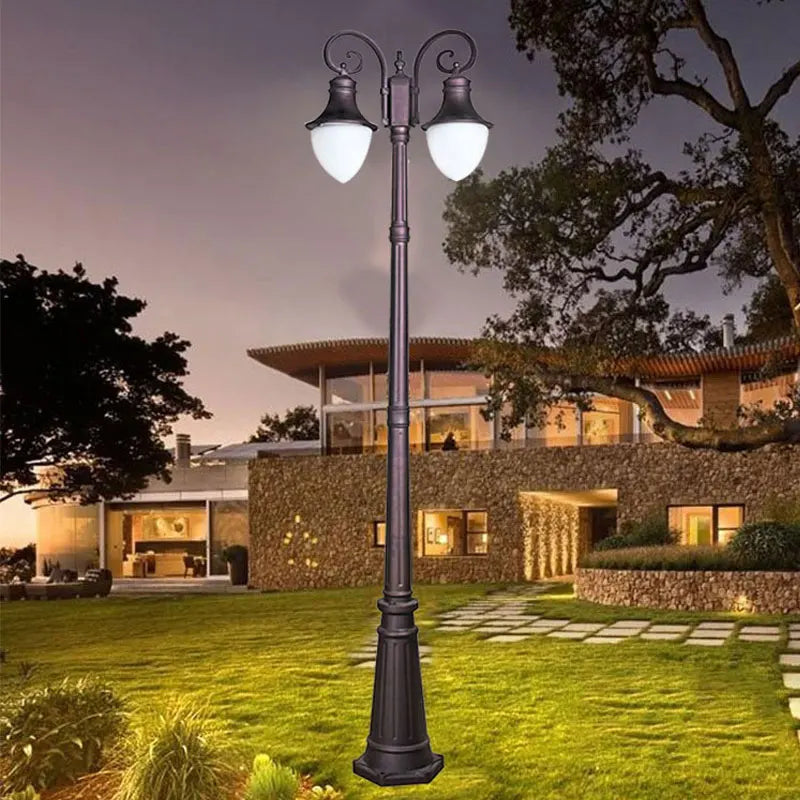 Retro waterproof European style outdoor floor lamp for garden - view 4