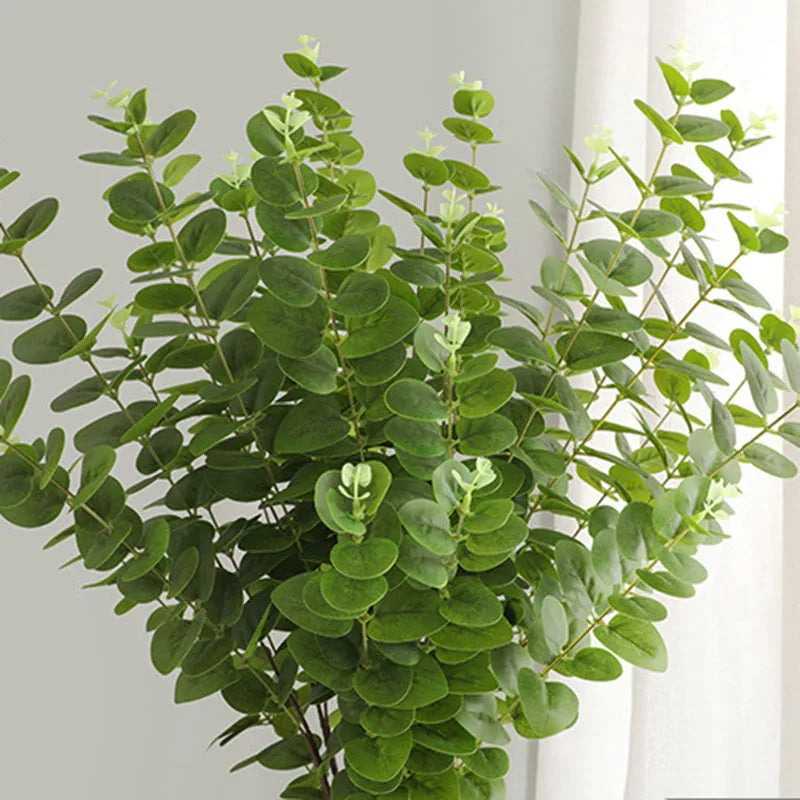 Artificial plant branch in eucalyptus for interior decoration and garden - view 6