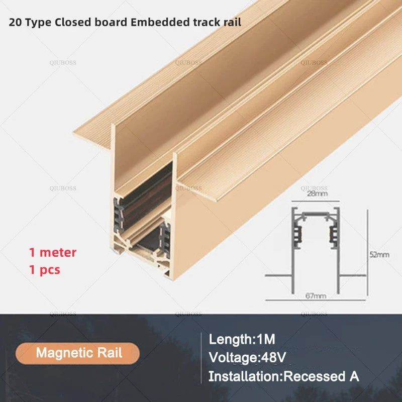 LED magnetic spot for modern interior lighting - Warm Light 3000K / 1 piste