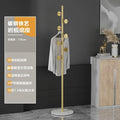 Multifunctional Floor Coat Rack, Hat Hanger, Tree Style, Freestanding Handbag Organizer, Luxury Storage Stand, 7 Hooks - White Rock Plate