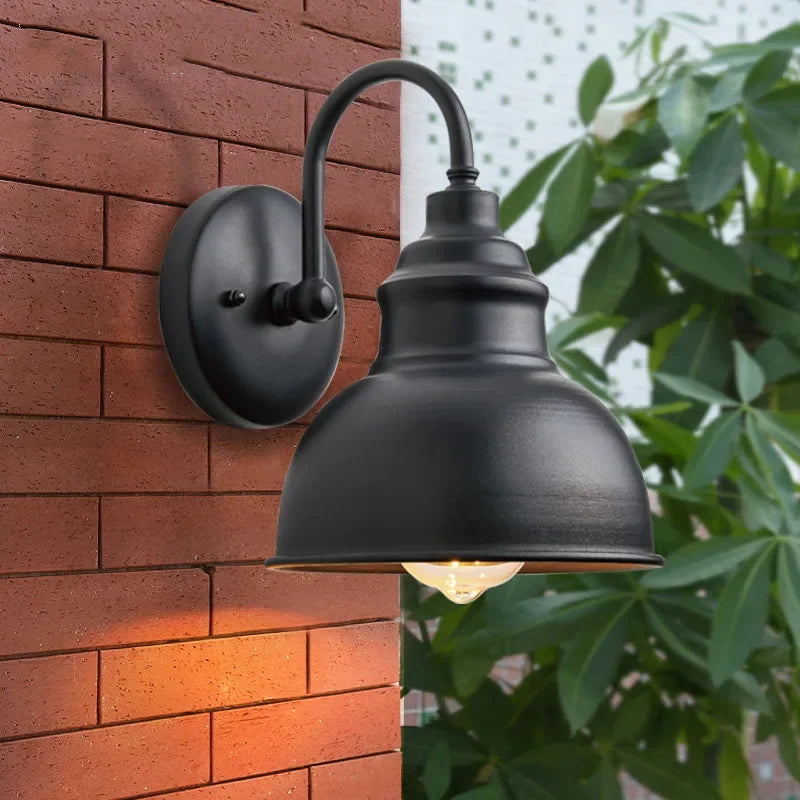 Waterproof wall sconce industrial style for outdoor garden and courtyard - view 3