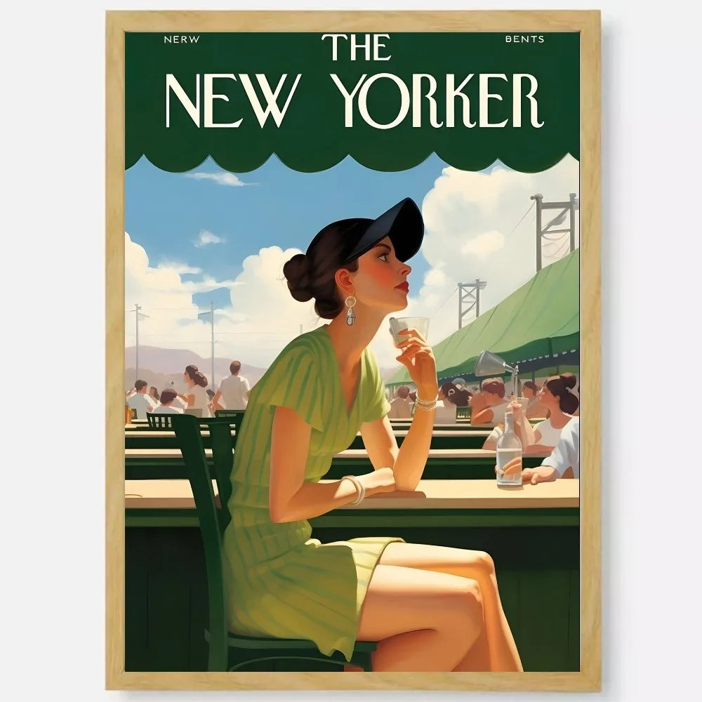 New Yorker Waterproof Poster Sticker for Living Rooms and Offices - Z22 / 30x40cm No Frame