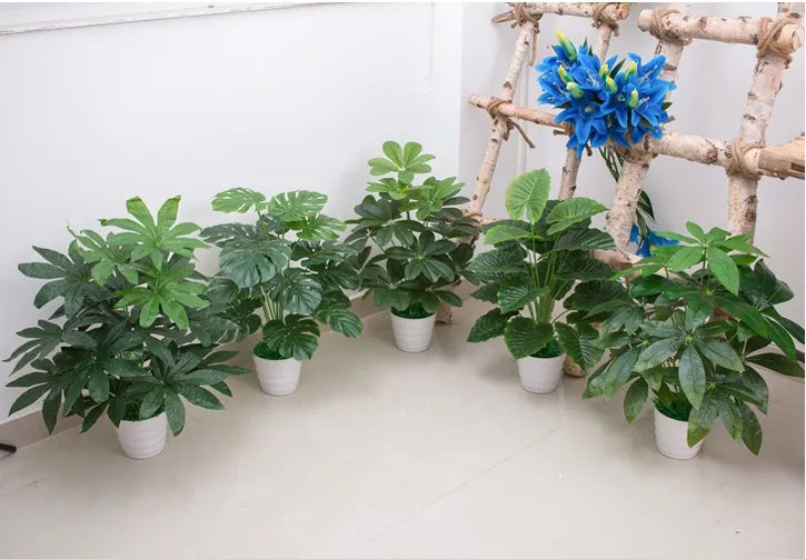 Plastic Monstera Tree for Desk Decoration, Fake Plant, Monstera, No Pot,Gen, Home Garden decor, 60cm - view 6