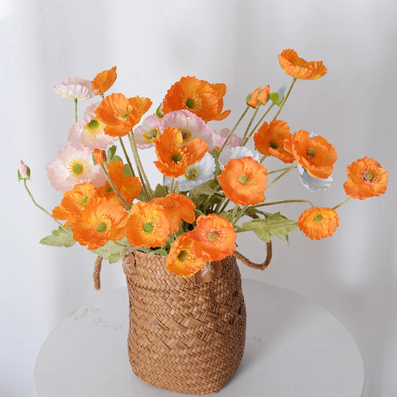 Bouquet of artificial silk flowers for various decorations