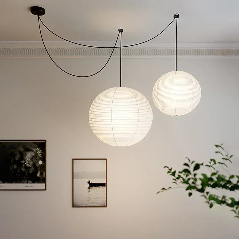 Japanese style rice paper art during light, lantern ball bedroom, living room, tea room, Zen lamp decoration during light - view 3